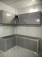 Thi công mẫu tủ bếp nhựa B25
