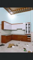 Thi công mẫu tủ bếp nhựa B40
