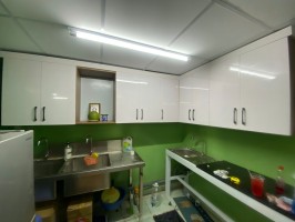 Thi công mẫu tủ bếp nhựa B50