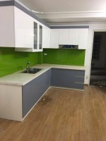 Thi công mẫu tủ bếp nhựa B55