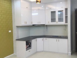 Thi công mẫu tủ bếp nhựa B56