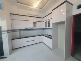 Thi công mẫu tủ bếp nhựa B58
