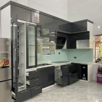 Thi công mẫu tủ bếp nhựa B59