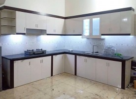 Thi công mẫu tủ bếp nhựa B69